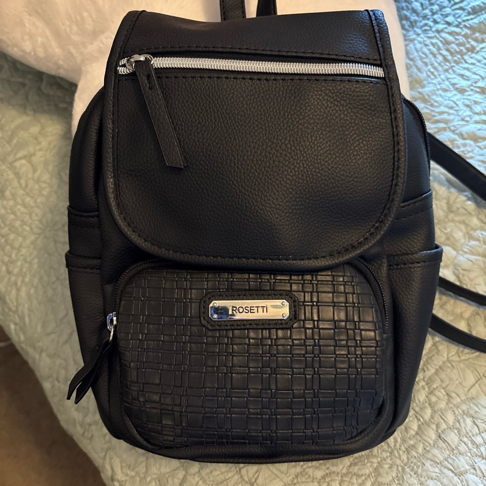 Rosetti Textured Black Men's Backpack